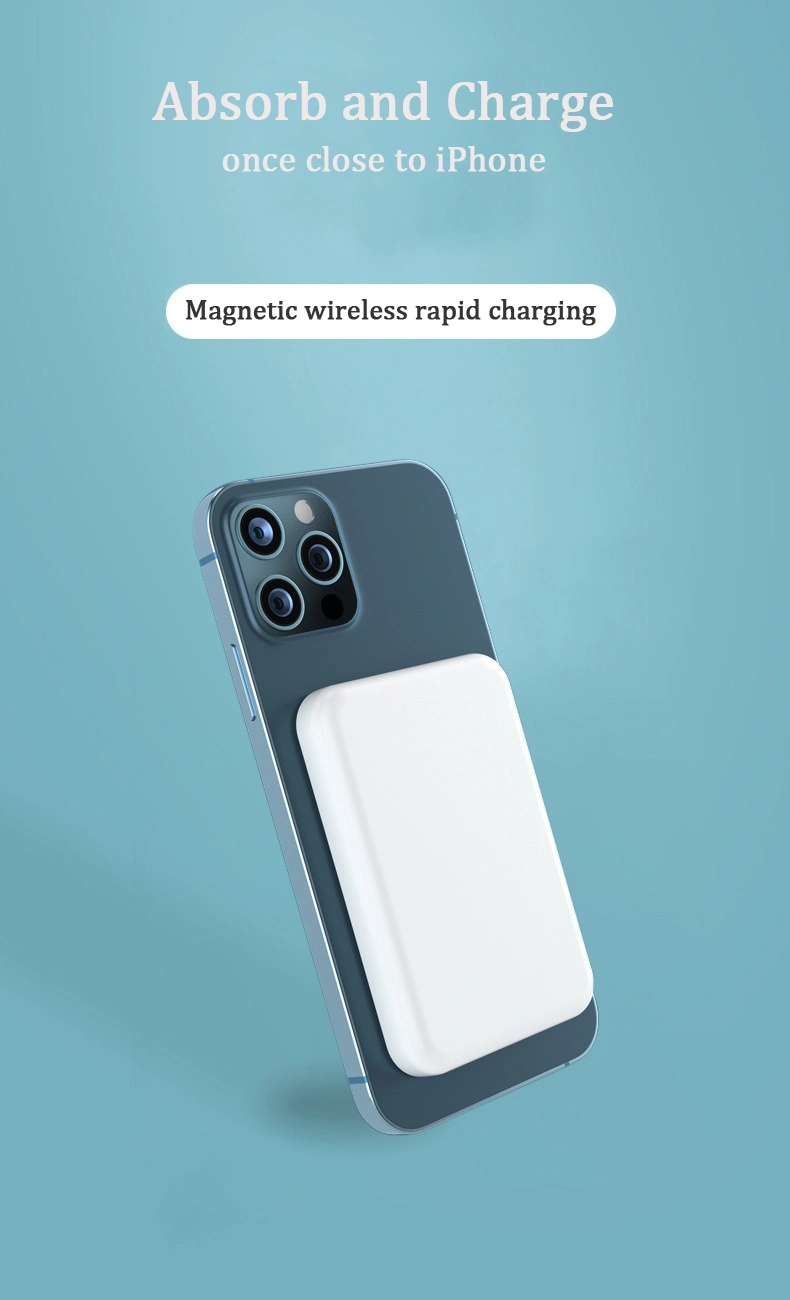 Ultra Thin Large Capacity 10000mAh Fast Charging Magnetic Wireless Power Bank