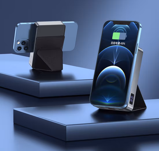 Banque de puissance sans fil magnétique Banque de puissance transparente Magsafe 10000mAh